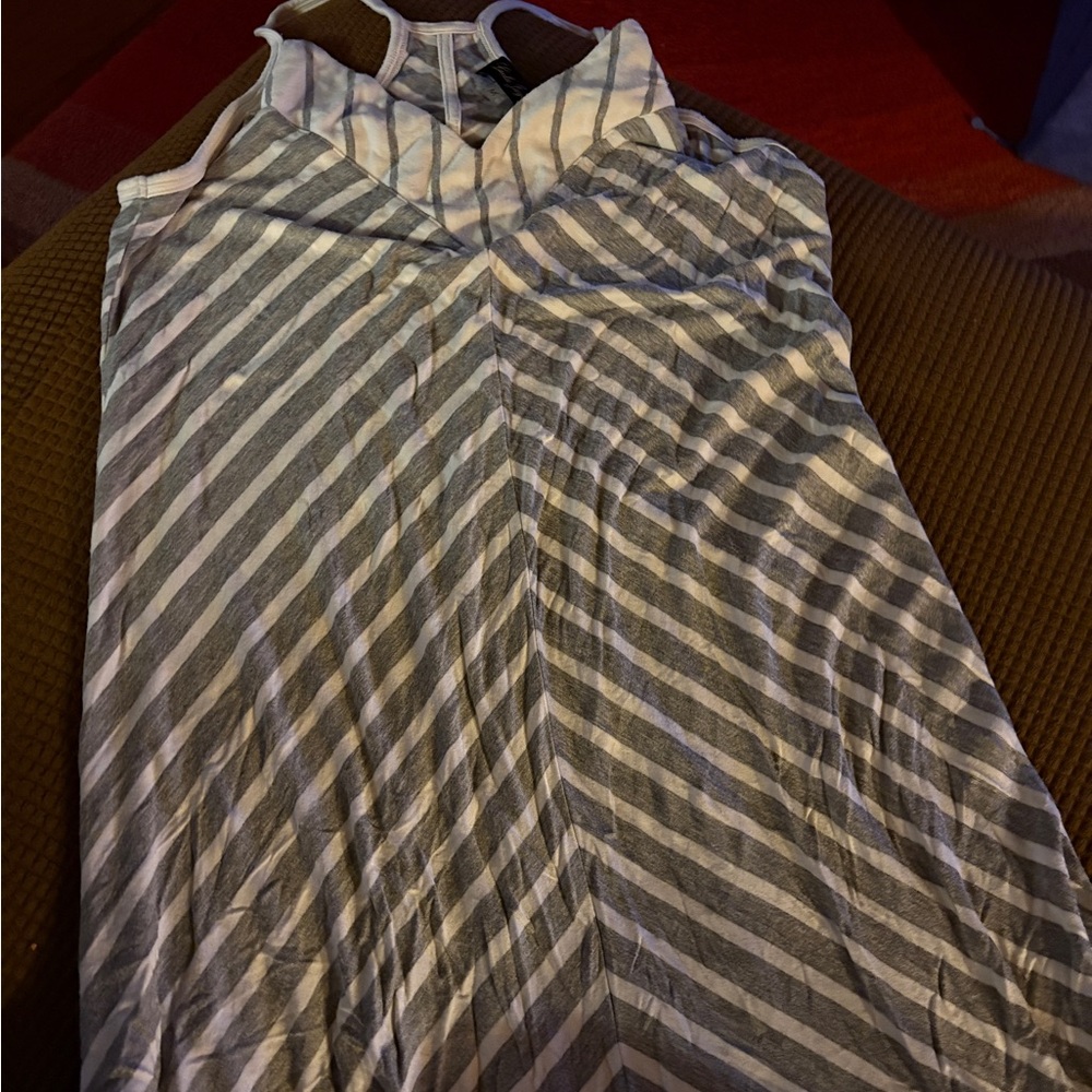 Laila Jayde Striped Sleeveless Dress